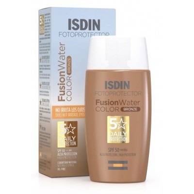 Comprar ISDIN FOTOPROTECTOR FUSION WATER COLOR BRONZE SPF 50 50 ML al mejor precio en NuestraFarma, tu farmacia online