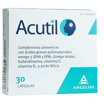 Comprar ACUTIL 30 CAPSULAS al mejor precio en NuestraFarma, tu farmacia online