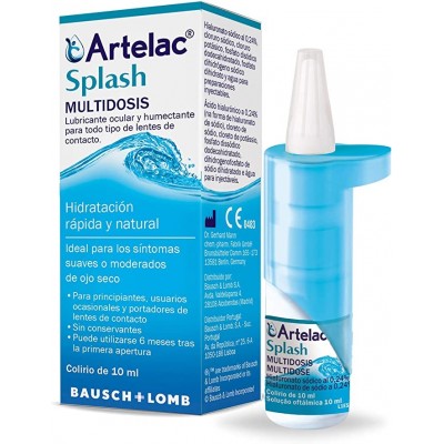 Comprar ARTELAC SPLASH MULTIDOSIS 10 ML al mejor precio en NuestraFarma, tu farmacia online