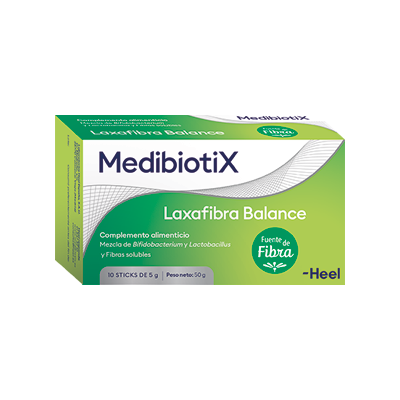 Comprar MEDIBIOTIX LAXAFIBRA BALANCE 10 STICKS 5 G al mejor precio en NuestraFarma, tu farmacia online