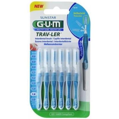 Comprar CEPILLO INTERDENTAL GUM 1614 TRAV-LER CONICO 1.6 MM 6 UNIDADES al mejor precio en NuestraFarma, tu farmacia online