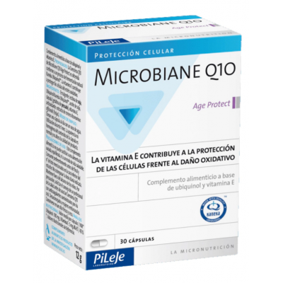 Comprar MICROBIANE Q10 AGE PROTECT 30 CAPSULAS al mejor precio en NuestraFarma, tu farmacia online