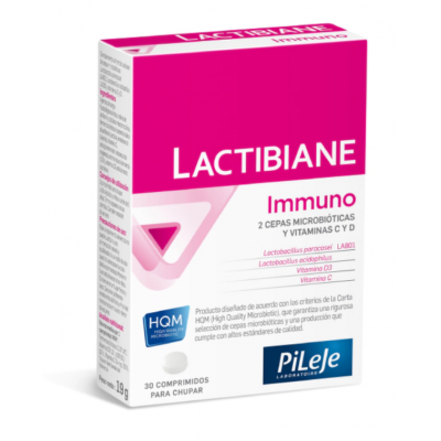 Comprar LACTIBIANE IMMUNO 30 COMPRIMIDOS PARA CHUPAR al mejor precio en NuestraFarma, tu farmacia online
