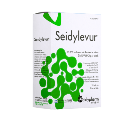 Comprar SEIDYLEVUR 10 STICKS BUCODISPERSABLES 3,7 G al mejor precio en NuestraFarma, tu farmacia online