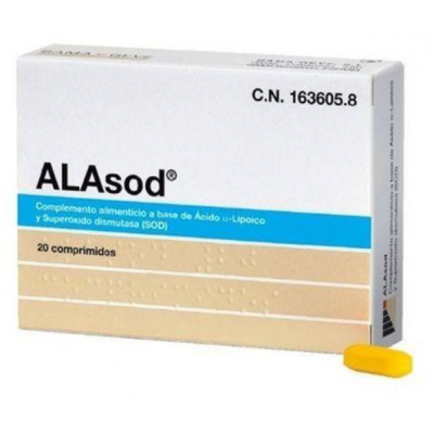 Comprar ALASOD 20 COMPRIMIDOS al mejor precio en NuestraFarma, tu farmacia online