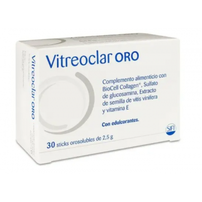 Comprar VITREOCLAR ORO 30 STICKS OROSOLUBLES al mejor precio en NuestraFarma, tu farmacia online