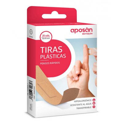 Comprar APOSAN BOTIQUIN TIRAS PLASTICAS 20 UNIDADES al mejor precio en NuestraFarma, tu farmacia online