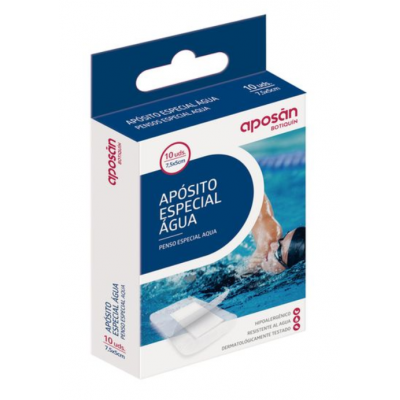 Comprar APOSAN BOTIQUIN APOSITO ESPECIAL AGUA 7,5 CM X 5 CM 10 UNIDADES al mejor precio en NuestraFarma, tu farmacia online