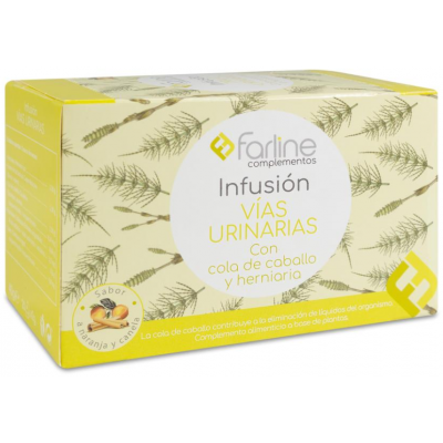 Comprar FARLINE COMPLEMENTOS INFUSION VIAS URINARIAS 20 BOLSITAS 2 G al mejor precio en NuestraFarma, tu farmacia online