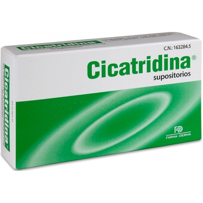 Comprar CICATRIDINA SUPOSITORIOS 10 SUPOSITORIOS al mejor precio en NuestraFarma, tu farmacia online