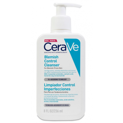 Comprar CERAVE LIMPIADOR CONTROL IMPERFECCIONES 236 ML al mejor precio en NuestraFarma, tu farmacia online