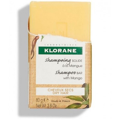 Comprar KLORANE CHAMPU SOLIDO AL MANGO 80 G al mejor precio en NuestraFarma, tu farmacia online