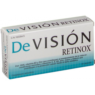 Comprar DE VISION RETINOX 30 CAPSULAS al mejor precio en NuestraFarma, tu farmacia online