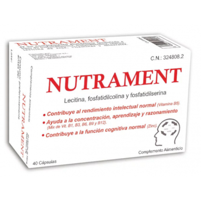 Comprar NUTRAMENT 40 CAPSULAS al mejor precio en NuestraFarma, tu farmacia online