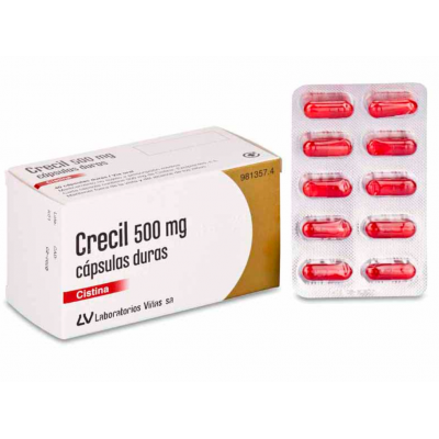 Comprar CRECIL 500 MG 40 CAPSULAS al mejor precio en NuestraFarma, tu farmacia online