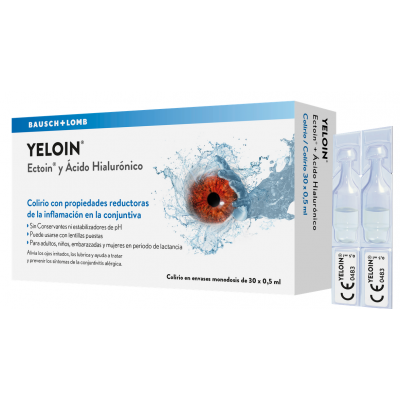 Comprar YELOIN COLIRIO MONODOSIS 30 UNIDADES 0,5 ML al mejor precio en NuestraFarma, tu farmacia online