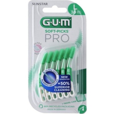 Comprar GUM SOFT PICKS PRO L-LARGE PALILLO INTERDENTAL 30 UNIDADES al mejor precio en NuestraFarma, tu farmacia online