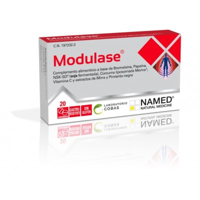 Comprar MODULASE 20 COMPRIMIDOS al mejor precio en NuestraFarma, tu farmacia online
