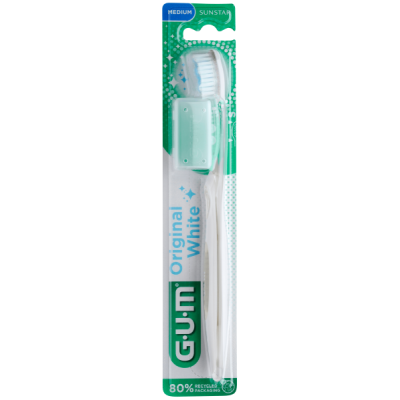 Comprar GUM ORIGINAL WHITE CEPILLO DENTAL MEDIUM ADULTO al mejor precio en NuestraFarma, tu farmacia online