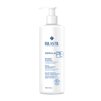 Comprar RILASTIL XEROLACT PB BALSAMO RELIPIDIZANTE 400 ML al mejor precio en NuestraFarma, tu farmacia online