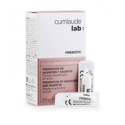 Comprar CUMLAUDE LAB: PREBIOTIC OVULOS VAGINALES 10 UNIDADES al mejor precio en NuestraFarma, tu farmacia online