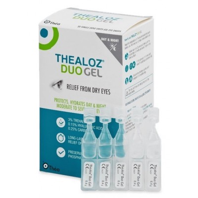 Comprar THEALOZ DUO GEL ESTERIL 0.4 ML 30 UNIDOSIS al mejor precio en NuestraFarma, tu farmacia online
