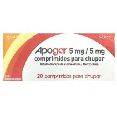 Comprar APOGAR 5 MG/5 MG 20 COMPRIMIDOS PARA CHUPAR al mejor precio en NuestraFarma, tu farmacia online