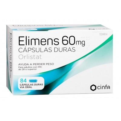 Comprar ELIMENS 60 MG 84 CAPSULAS al mejor precio en NuestraFarma, tu farmacia online