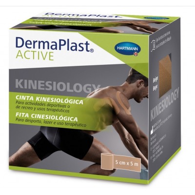 Comprar DERMAPLAST ACTIVE CINTA KINESIOLOGICA BEIGE 5CM X 5M al mejor precio en NuestraFarma, tu farmacia online