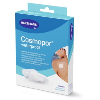 Comprar COSMOPOR WATERPROOF APOSITO ADHESIVO 10 CM X 8 CM 5 UNIDADES al mejor precio en NuestraFarma, tu farmacia online