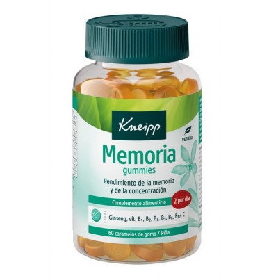 Comprar KNEIPP GUMMIES MEMORIA 60 UNIDADES al mejor precio en NuestraFarma, tu farmacia online