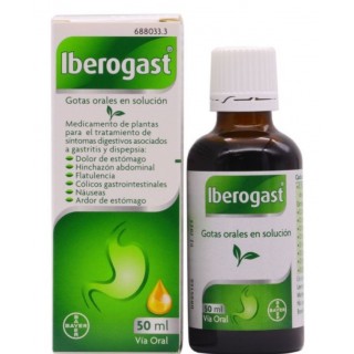 IBEROGAST GOTAS ORALES EN SOLUCION 1 FRASCO 50 ml