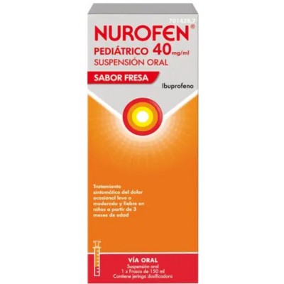 Comprar NUROFEN PEDIATRICO 40 mg/ml SUSPENSION ORAL 1 FRASCO 150 ml (SABOR FRESA) al mejor precio en NuestraFarma, tu farmacia online