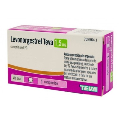 Comprar LEVONORGESTREL TEVA EFG 1,5 mg 1 COMPRIMIDO al mejor precio en NuestraFarma, tu farmacia online
