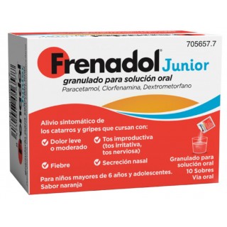 FRENADOL JUNIOR 10 SOBRES GRANULADO PARA SOLUCION ORAL