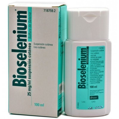 Comprar BIOSELENIUM 25 mg/ml SUSPENSION CUTANEA 1 FRASCO 100 ml al mejor precio en NuestraFarma, tu farmacia online