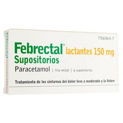 Comprar FEBRECTAL LACTANTES 150 MG 6 SUPOSITORIOS al mejor precio en NuestraFarma, tu farmacia online