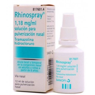 RHINOSPRAY 1,18 mg/ml SOLUCION PARA PULVERIZACION NASAL 1 FRASCO 12 ml