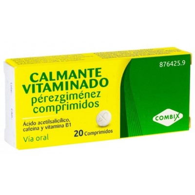 Comprar CALMANTE VITAMINADO PEREZGIMENEZ 20 COMPRIMIDOS al mejor precio en NuestraFarma, tu farmacia online