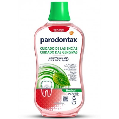Comprar PARODONTAX COLUTORIO DIARIO HERBAL PARA EL CUIDADO DE LAS ENCIAS 500 ML al mejor precio en NuestraFarma, tu farmacia online