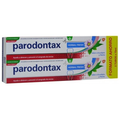 Comprar PARODONTAX HERBAL FRESH 2 X 75 ML al mejor precio en NuestraFarma, tu farmacia online