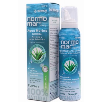 Comprar NORMOMAR AGUA MARINA ISOTONICA F1 ALOE-ACIDO HIALURONICO SPRAY 120 ML al mejor precio en NuestraFarma, tu farmacia online
