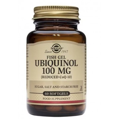 Comprar SOLGAR FISH GEL UBIQUINOL 100 MG 60 CAPSULAS BLANDAS al mejor precio en NuestraFarma, tu farmacia online