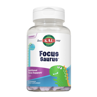 Comprar KAL FOCUS SAURUS 30 COMPRIMIDOS MASTICABLES SABOR UVA al mejor precio en NuestraFarma, tu farmacia online