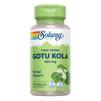 Comprar SOLARAY GOTU KOLA 450 MG 100 CAPSULAS VEGETALES al mejor precio en NuestraFarma, tu farmacia online