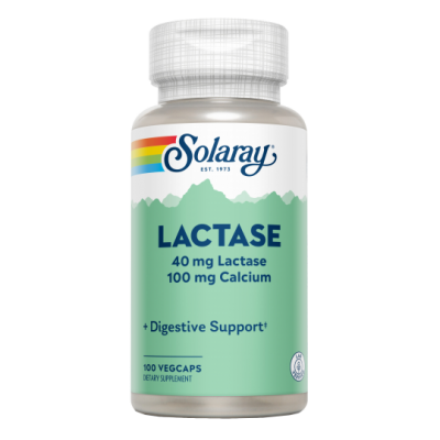 Comprar SOLARAY LACTASA 40 MG 4000FCC 100 CAPSULAS VEGETALES al mejor precio en NuestraFarma, tu farmacia online