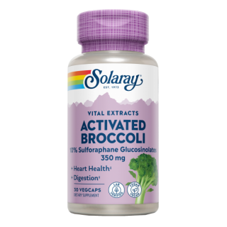 SOLARAY ACTIVATED BROCCOLI SEED EXTRACT 30 CAPSULAS VEGETALES