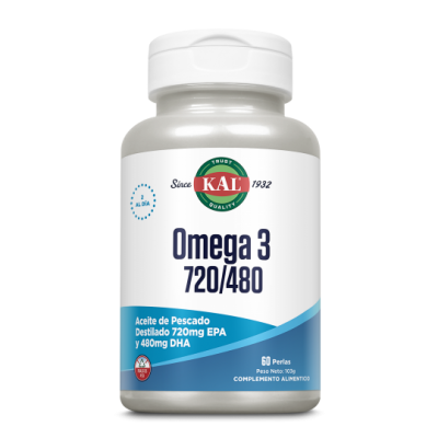 Comprar KAL OMEGA 3 720/480 60 PERLAS al mejor precio en NuestraFarma, tu farmacia online