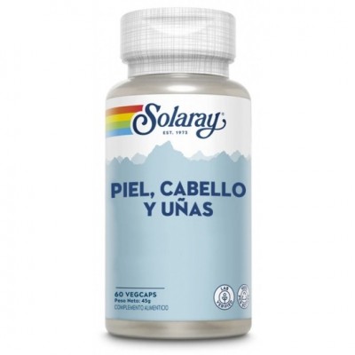 Comprar SOLARAY PIEL CABELLO UÑAS 60 CAPSULAS VEGETALES al mejor precio en NuestraFarma, tu farmacia online
