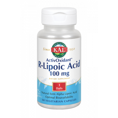 Comprar KAL R-LIPOICO ACID ANTIOXIDANT 60 CAPSULAS VEGETALES al mejor precio en NuestraFarma, tu farmacia online